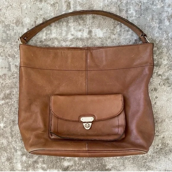 Banana Republic Tan Leather Handbag - Picture 8 of 10